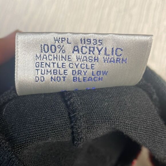 Track & Court Men’s Warm Up Sport Basketball Jacket Large Black White Red VTG - Picture 6 of 6